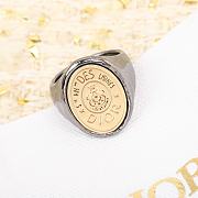 Dior CD Legacy Ring Ruthenium Gold-Finish Metal - 2