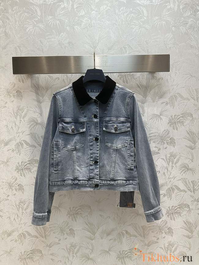 Louis Vuitton LV Velvet Accent Denim Jacket - 1