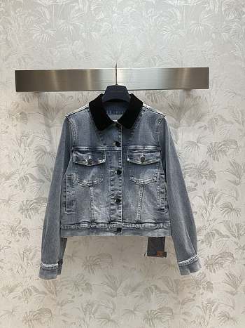 Louis Vuitton LV Velvet Accent Denim Jacket