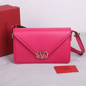 Valentino Garavani Shoulder Letter Bag Pink 24x15.5x7cm