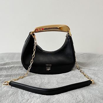 Tom Ford Bianca Hobo Bag Black 23x19x8cm