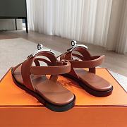 Hermes Ines Sandal Brown - 5