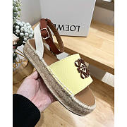 Loewe Anagram Logo Sandal Yellow - 3