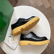 Bottega Veneta Bounce Leather Derby Shoes Black - 5