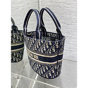 Dior Hat Basket Bag Dark Blue 27 x 20 x 8 cm - 6