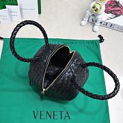 Bottega Veneta Mava Top Handle Bag Black 22cm - 3