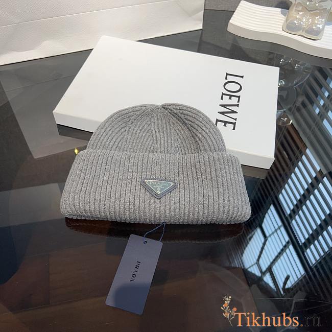 Prada Grey Beanie  - 1