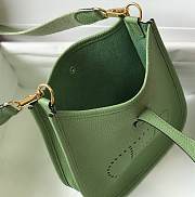 Hermes Mini Evelyne Bag Green Crossbody 18cm - 3