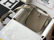 Hermes Mini Evelyne Bag Grey Crossbody 18cm - 5