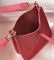 Hermes Mini Evelyne Bag Pink Crossbody 18cm - 3