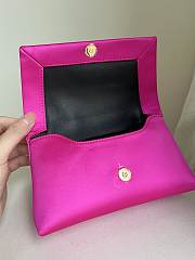 Tom Ford Mini Evening Vibrant Pink Satin Top Handle Bag 20x12x7cm - 4