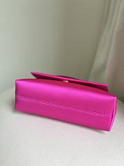 Tom Ford Mini Evening Vibrant Pink Satin Top Handle Bag 20x12x7cm - 2