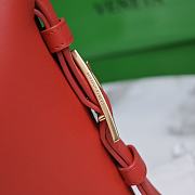 Bottega Veneta Cradle Medium Bag Red 30x23x16cm - 6