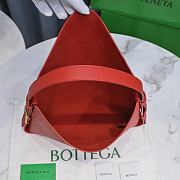 Bottega Veneta Cradle Medium Bag Red 30x23x16cm - 5