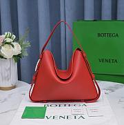 Bottega Veneta Cradle Medium Bag Red 30x23x16cm - 2
