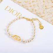 Dior 30 Montaigne Bracelet Gold-Finish Metal White Resin Pearls - 3