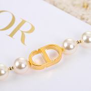 Dior 30 Montaigne Bracelet Gold-Finish Metal White Resin Pearls - 2