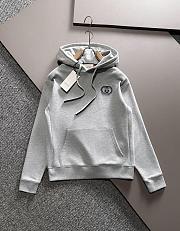 Gucci Cotton Jersey Hooded Sweatshirt Grey - 1