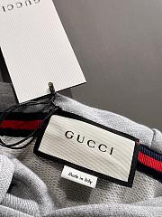 Gucci Cotton Jersey Hooded Sweatshirt Grey - 3