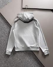 Gucci Cotton Jersey Hooded Sweatshirt Grey - 5