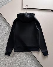 Gucci Cotton Jersey Hooded Sweatshirt Black - 5