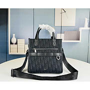 Dior Safari North-south Tote Bag Black 21x23.5x7.5cm - 1