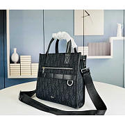 Dior Safari North-south Tote Bag Black 21x23.5x7.5cm - 5