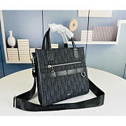 Dior Safari North-south Tote Bag Black 21x23.5x7.5cm - 3