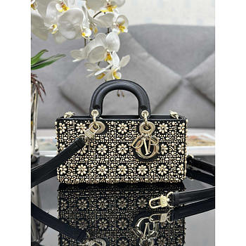 Dior Lady D-joy Gold Beaded Bag 26cm