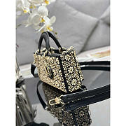 Dior Lady D-joy Gold Beaded Bag 26cm - 5