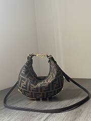 Fendi Fendigraphy Mini Brown Bag 20x13x7.5cm - 1