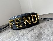 Fendi Fendigraphy Mini Black Bag 20x13x7.5cm - 4