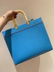 Fendi Sunshine Blue Bag Tote 35x31x17cm - 5