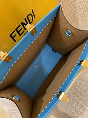 Fendi Sunshine Blue Bag Tote 35x31x17cm - 3