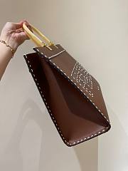 Fendi Sunshine Brown Bag Tote 35x31x17cm - 6