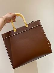 Fendi Sunshine Brown Bag Tote 35x31x17cm - 3