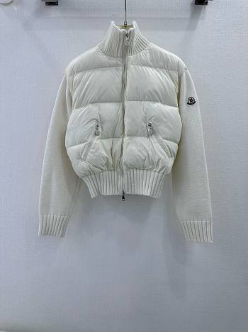 Moncler Wool Puffer White Jacket