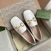 Gucci Ballet Flat With Horsebit White - 4