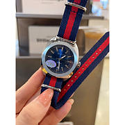 Gucci GG2570 Swiss Blue-Red-Blue Web Nylon Strap Watch 41mm - 2