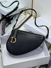 Dior Saddle Shoulder Pouch Black Goatskin 20 x 15 x 4 cm - 1