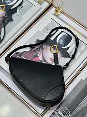 Dior Saddle Shoulder Pouch Black Goatskin 20 x 15 x 4 cm - 6