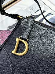 Dior Saddle Shoulder Pouch Black Goatskin 20 x 15 x 4 cm - 2