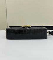 Fendi Baguette Black Crocodile Bag 27x6x16cm - 2