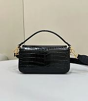 Fendi Baguette Black Crocodile Bag 27x6x16cm - 3