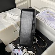 Chanel 24c Medium Flap Shoulder Bag Black 25cm - 3