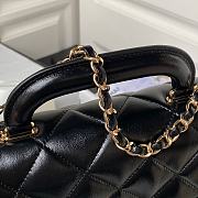 Chanel 24c Medium Flap Shoulder Bag Black 25cm - 5