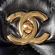 Chanel 24c Medium Flap Shoulder Bag Black 25cm - 6