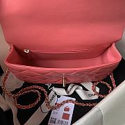 Chanel 24c Medium Flap Shoulder Bag Pink 25cm - 6