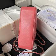 Chanel 24c Medium Flap Shoulder Bag Pink 25cm - 3