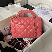 Chanel 24c Medium Flap Shoulder Bag Pink 25cm - 4